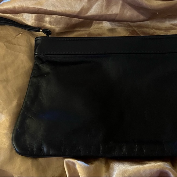 Bags Vintage Leather Clutch With Wrist Handle Poshmark